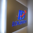 Advertising illuminated for ID Logistics.